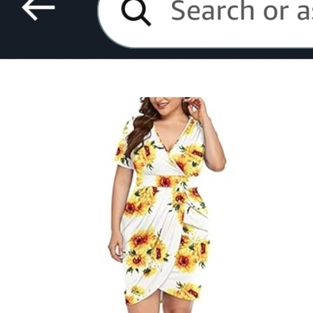 Yellow and Green Asymmetrical Wrap Dress with Flutter Sleeves